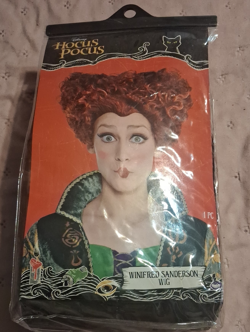 Disney Hocus Pocus Winifred Sanderson Curly Red Costume Wig